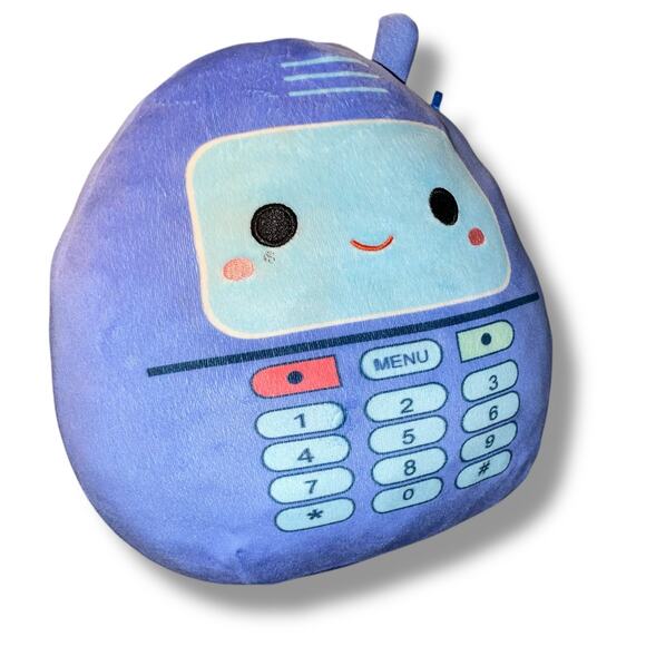 Squishmallows Plush Pillow Gamer Squad Tadita Cell Phone Kellytoy Blue Shower 8" - Picture 4 of 9
